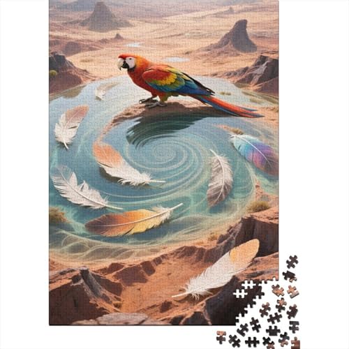 Papagei 1000 Stück Puzzle Puzzle Erwachsene Ara Pädagogisches Spiel Herausforderung Heimdekoration Geschenke Geschenke Für Erwachsene 1000pcs (75x50cm) von VGDKAOBM