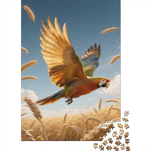 Papagei 1000 Stück Puzzle Puzzle Erwachsene Ara Pädagogisches Spiel Herausforderung Heimdekoration Geschenke Schöne Geschenkidee 1000pcs (75x50cm) von VGDKAOBM