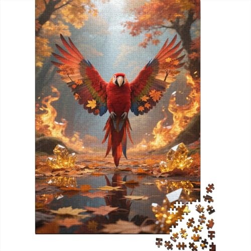 Papagei 1000 Stück Puzzle Puzzle Erwachsene Ara Pädagogisches Spiel Herausforderung Home Dekoration Geschenke Für Erwachsene 1000pcs (75x50cm) von VGDKAOBM