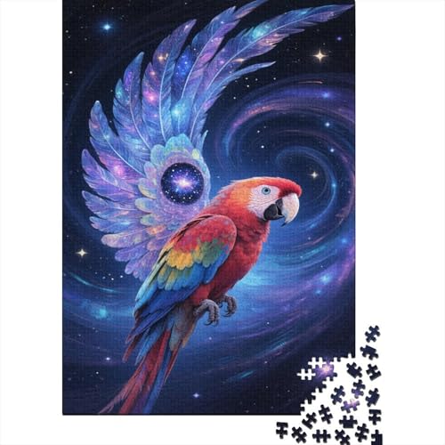 Papagei 1000 Stück Puzzle Puzzle Erwachsene Ara Pädagogisches Spiel Herausforderung Home Dekoration Schöne Geschenkidee 1000pcs (75x50cm) von VGDKAOBM