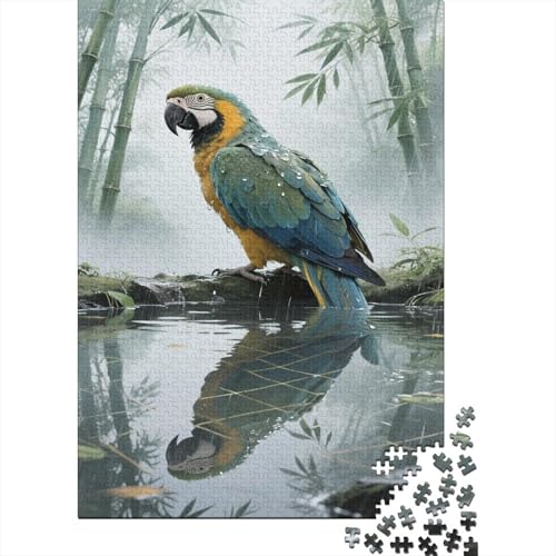 Papagei 1000 Stück Puzzle Puzzle Erwachsene Ara Pädagogisches Spiel Herausforderung Wohnungseinrichtung Schöne Geschenkidee 1000pcs (75x50cm) von VGDKAOBM