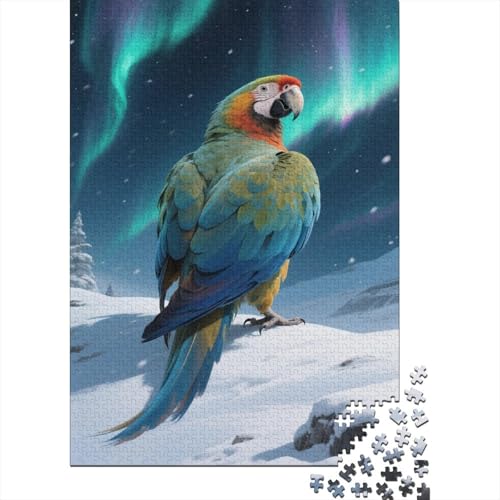 Papagei 1000 Stück Puzzle Puzzle Erwachsene Ara Puzzlespiel-Herausforderung Pädagogisches Spiel Herausforderung Heimdekoration Geschenke Schöne Geschenkidee 1000pcs (75x50cm) von VGDKAOBM