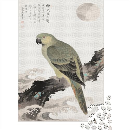 Papagei 1000 Stück Puzzle Puzzle Erwachsene Ara Puzzlespiel-Herausforderung Pädagogisches Spiel Herausforderung Home Dekoration Schöne Geschenkidee 1000pcs (75x50cm) von VGDKAOBM