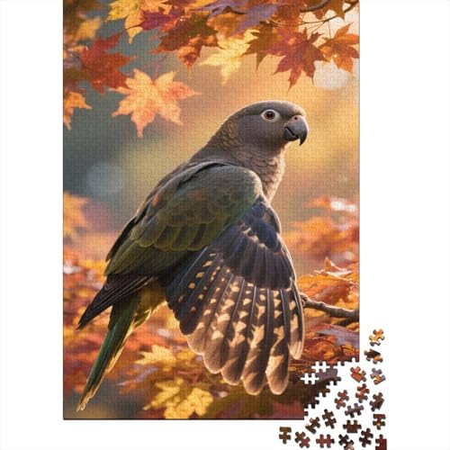 Papagei 1000 Stück Puzzle Puzzle Erwachsene Ara Puzzlespiel-Herausforderung Pädagogisches Spiel Herausforderung Home Dekoration Schöne Geschenkidee 1000pcs (75x50cm) von VGDKAOBM