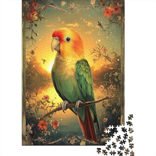 Papagei 1000 Stück Puzzle Puzzle Erwachsene Puzzlespiel-Herausforderung Pädagogisches Spiel Herausforderung Heimdekoration Geschenke Schöne Geschenkidee 1000pcs (75x50cm) von VGDKAOBM