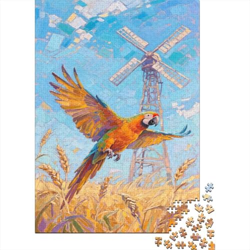 Papagei 1000 Stück Puzzle Puzzles Für Erwachsene Ara Pädagogisches Spiel Herausforderung Heimdekoration Geschenke Geschenke Für Erwachsene 1000pcs (75x50cm) von VGDKAOBM