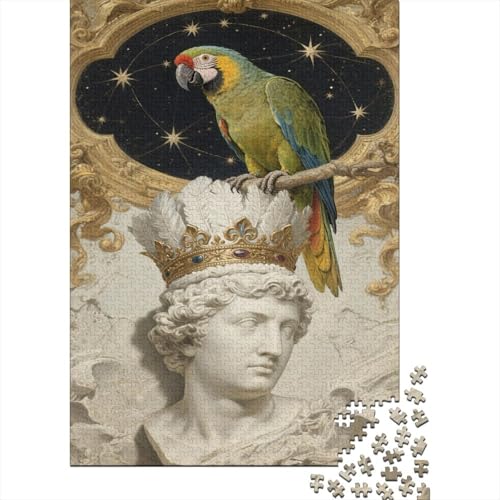 Papagei 1000 Stück Puzzle Puzzles Für Erwachsene Ara Pädagogisches Spiel Herausforderung Heimdekoration Geschenke Schöne Geschenkidee 1000pcs (75x50cm) von VGDKAOBM