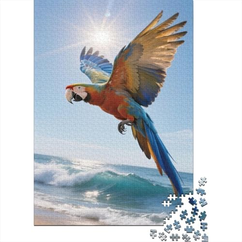 Papagei 1000 Stück Puzzle Puzzles Für Erwachsene Ara Pädagogisches Spiel Herausforderung Heimdekoration Geschenke Schöne Geschenkidee 1000pcs (75x50cm) von VGDKAOBM