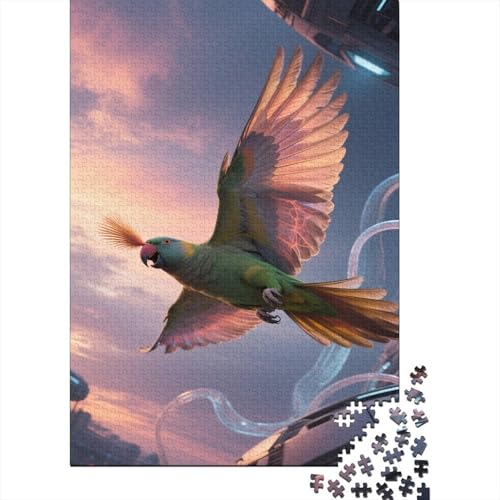 Papagei 1000 Stück Puzzle Puzzles Für Erwachsene Ara Pädagogisches Spiel Herausforderung Wohnungseinrichtung Geschenke Für Erwachsene 1000pcs (75x50cm) von VGDKAOBM