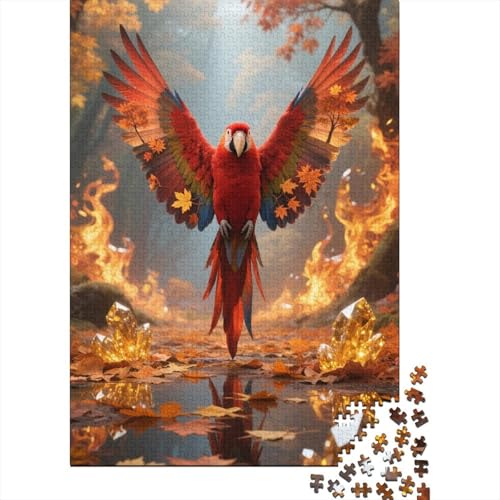 Papagei 1000 Stück Puzzle Puzzles Für Erwachsene Ara Pädagogisches Spiel Herausforderung Wohnungseinrichtung Geschenke Für Erwachsene 1000pcs (75x50cm) von VGDKAOBM