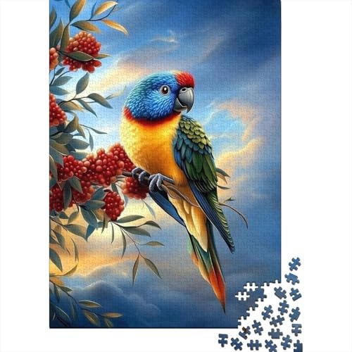 Papagei 1000 Stück Puzzle Puzzles Für Erwachsene Pädagogisches Spiel Herausforderung Heimdekoration Geschenke Schöne Geschenkidee 1000pcs (75x50cm) von VGDKAOBM