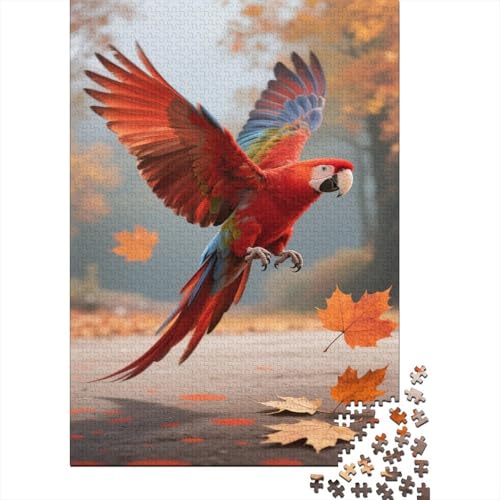 Papagei 1000 Teile Puzzle Puzzle Erwachsene Ara Pädagogisches Spiel Herausforderung Heimdekoration Geschenke Schöne Geschenkidee 1000pcs (75x50cm) von VGDKAOBM