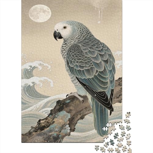 Papagei 1000 Teile Puzzle Puzzle Erwachsene Ara Pädagogisches Spiel Herausforderung Home Dekoration Schöne Geschenkidee 1000pcs (75x50cm) von VGDKAOBM