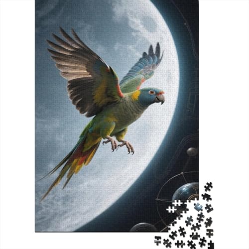 Papagei 1000 Teile Puzzle Puzzle Erwachsene Ara Pädagogisches Spiel Herausforderung Wohnungseinrichtung Schöne Geschenkidee 1000pcs (75x50cm) von VGDKAOBM