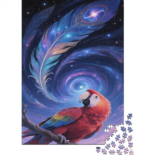Papagei 1000 Teile Puzzle Puzzle Erwachsene Ara Puzzlespiel-Herausforderung Pädagogisches Spiel Herausforderung Home Dekoration Schöne Geschenkidee 1000pcs (75x50cm) von VGDKAOBM