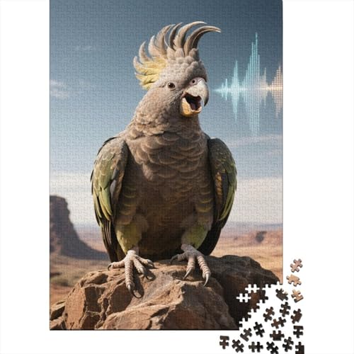 Papagei 1000 Teile Puzzle Puzzle Erwachsene Ara Puzzlespiel-Herausforderung Pädagogisches Spiel Herausforderung Home Dekoration Schöne Geschenkidee 1000pcs (75x50cm) von VGDKAOBM