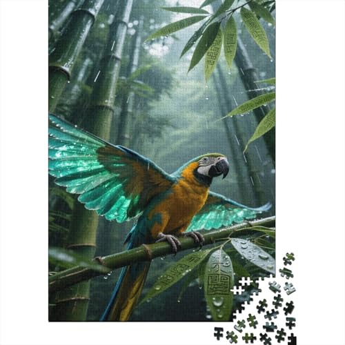Papagei 1000 Teile Puzzle Puzzle Erwachsene Ara Puzzlespiel-Herausforderung Pädagogisches Spiel Herausforderung Home Dekoration Schöne Geschenkidee 1000pcs (75x50cm) von VGDKAOBM