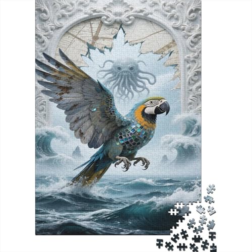 Papagei 1000 Teile Puzzle Puzzles Für Erwachsene Ara Pädagogisches Spiel Herausforderung Home Dekoration Geschenke Für Erwachsene 1000pcs (75x50cm) von VGDKAOBM