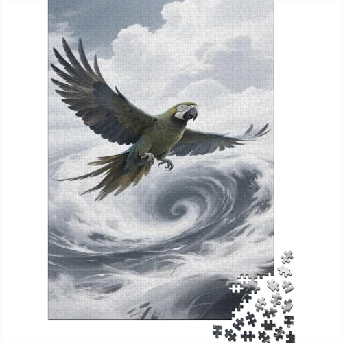 Papagei 1000 Teile Puzzle Puzzles Für Erwachsene Ara Puzzlespiel-Herausforderung Pädagogisches Spiel Herausforderung Home Dekoration Geschenke Für Erwachsene 1000pcs (75x50cm) von VGDKAOBM