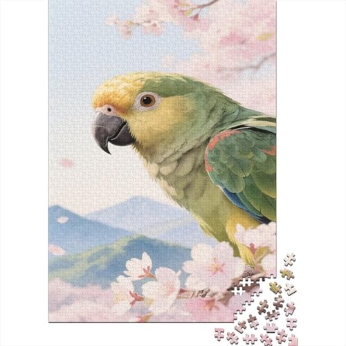 Papagei 1000 Teile Puzzles Puzzle Erwachsene Ara Pädagogisches Spiel Herausforderung Home Dekoration Schöne Geschenkidee 1000pcs (75x50cm) von VGDKAOBM