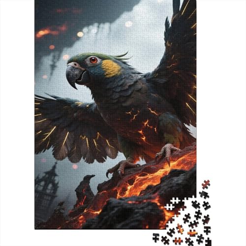Papagei 1000 Teile Puzzles Puzzle Erwachsene Ara Pädagogisches Spiel Herausforderung Wohnungseinrichtung Geschenke Für Erwachsene 1000pcs (75x50cm) von VGDKAOBM