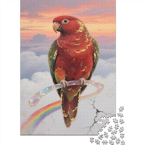 Papagei 1000 Teile Puzzles Puzzle Erwachsene Ara Pädagogisches Spiel Herausforderung Wohnungseinrichtung Geschenke Für Erwachsene 1000pcs (75x50cm) von VGDKAOBM