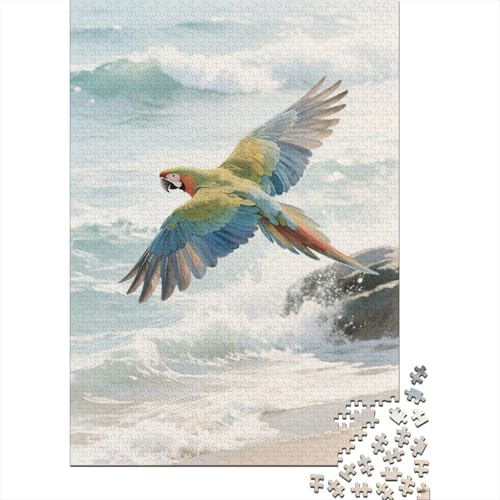 Papagei 1000 Teile Puzzles Puzzle Erwachsene Ara Puzzlespiel-Herausforderung Pädagogisches Spiel Herausforderung Home Dekoration Geschenke Für Erwachsene 1000pcs (75x50cm) von VGDKAOBM