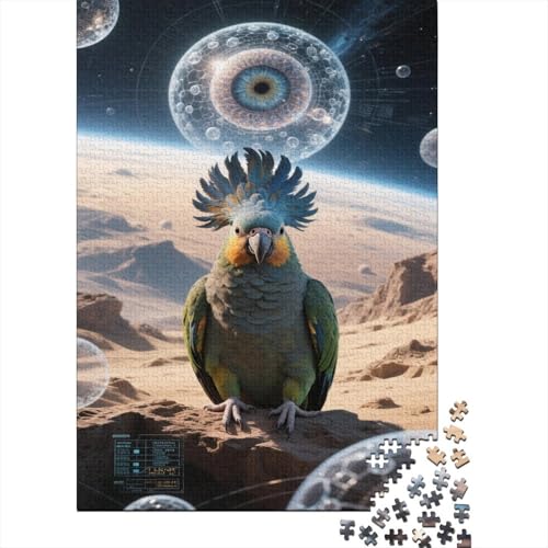 Papagei 1000 Teile Puzzles Puzzle Erwachsene Ara Puzzlespiel-Herausforderung Pädagogisches Spiel Herausforderung Home Dekoration Schöne Geschenkidee 1000pcs (75x50cm) von VGDKAOBM