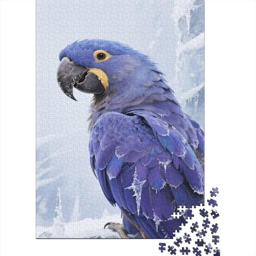 Papagei 1000 Teile Puzzles Puzzle Erwachsene Ara Puzzlespiel-Herausforderung Pädagogisches Spiel Herausforderung Wohnungseinrichtung Schöne Geschenkidee 1000pcs (75x50cm) von VGDKAOBM