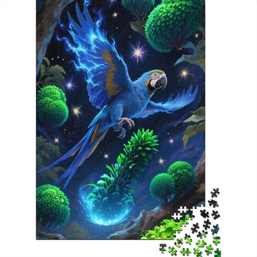 Papagei 1000 Teile Puzzles Puzzle Erwachsene Puzzlespiel-Herausforderung Pädagogisches Spiel Herausforderung Home Dekoration Geschenke Für Erwachsene 1000pcs (75x50cm) von VGDKAOBM
