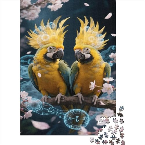 Papagei 1000 Teile Puzzles Puzzles Für Erwachsene Ara Pädagogisches Spiel Herausforderung Home Dekoration Geschenke Für Erwachsene 1000pcs (75x50cm) von VGDKAOBM