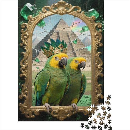 Papagei 1000 Teile Puzzles Puzzles Für Erwachsene Ara Pädagogisches Spiel Herausforderung Wohnungseinrichtung Geschenke Für Erwachsene 1000pcs (75x50cm) von VGDKAOBM