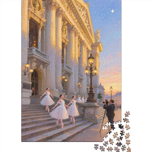 Paris at Dawn 1000 Teile Puzzle Puzzle Erwachsene Paris Puzzlespiel-Herausforderung Pädagogisches Spiel Herausforderung Wohnungseinrichtung Schöne Geschenkidee 1000pcs (75x50cm) von VGDKAOBM