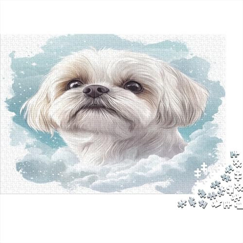Pekingese 1000 Teile Puzzles Puzzle Erwachsene Pädagogisches Spiel Herausforderung Wohnungseinrichtung Geschenke Für Erwachsene 1000pcs (75x50cm) von VGDKAOBM