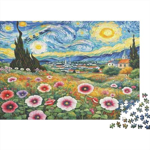 Petunie 1000 Stück Puzzle Puzzles Für Erwachsene Pädagogisches Spiel Herausforderung Wohnungseinrichtung Schöne Geschenkidee 1000pcs (75x50cm) von VGDKAOBM