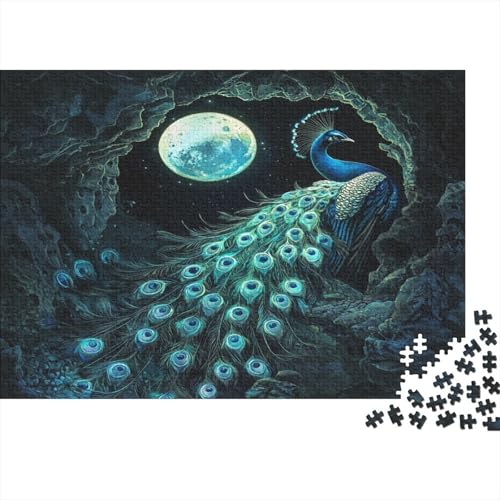 Pfau 1000 Teile Puzzles Puzzles Für Erwachsene Pädagogisches Spiel Herausforderung Wohnungseinrichtung Schöne Geschenkidee 1000pcs (75x50cm) von VGDKAOBM