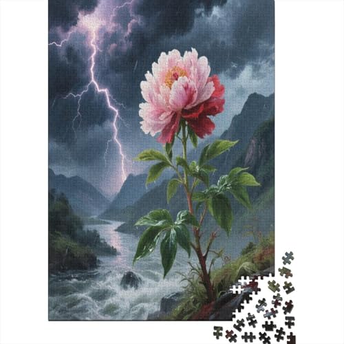 Pfingstrose 1000 Stück Puzzle Puzzle Erwachsene Pädagogisches Spiel Herausforderung Home Dekoration Für Erwachsene Und Kinder Ab 14 Jahren 1000pcs (75x50cm) von VGDKAOBM