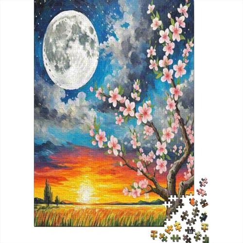 Pfirsichblüte 1000 Stück Puzzle Puzzle Erwachsene Pädagogisches Spiel Herausforderung Home Dekoration Für Erwachsene Und Kinder Ab 14 Jahren 1000pcs (75x50cm) von VGDKAOBM