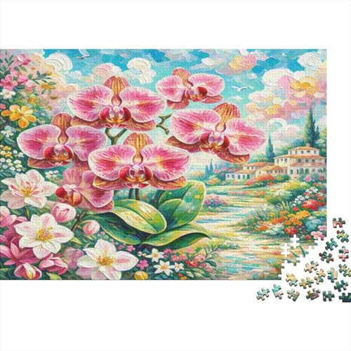 Phalaenopsis-Orchideeee 1000 Stück Puzzle Puzzles Für Erwachsene Pädagogisches Spiel Herausforderung Home Dekoration Geschenke Für Erwachsene 1000pcs (75x50cm) von VGDKAOBM