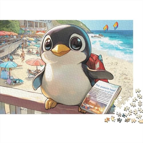 Pinguin 1000 Stück Puzzle Puzzles Für Erwachsene Pädagogisches Spiel Herausforderung Wohnungseinrichtung Geschenke Für Erwachsene 1000pcs (75x50cm) von VGDKAOBM