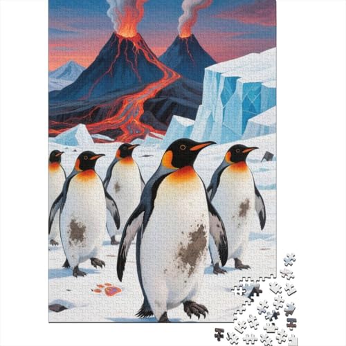 Pinguin 1000 Teile Puzzle Puzzles Für Erwachsene Pädagogisches Spiel Herausforderung Wohnungseinrichtung Schöne Geschenkidee 1000pcs (75x50cm) von VGDKAOBM