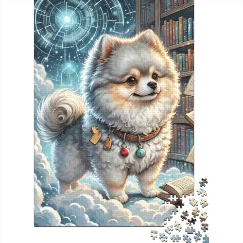 Pomeranian 1000 Stück Puzzle Puzzles Für Erwachsene Pädagogisches Spiel Herausforderung Wohnungseinrichtung Schöne Geschenkidee 1000pcs (75x50cm) von VGDKAOBM
