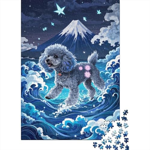 Pudel 1000 Stück Puzzle Puzzles Für Erwachsene Pädagogisches Spiel Herausforderung Wohnungseinrichtung Schöne Geschenkidee 1000pcs (75x50cm) von VGDKAOBM