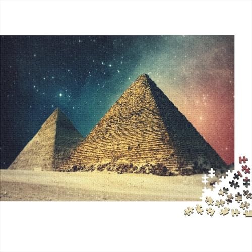 Pyramide 1000 Teile Puzzle Puzzles Für Erwachsene Pädagogisches Spiel Herausforderung Wohnungseinrichtung Schöne Geschenkidee 1000pcs (75x50cm) von VGDKAOBM