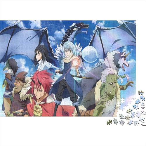 Reincarnated Slime 1000 Teile Puzzles Puzzle Erwachsene Cartoon Pädagogisches Spiel Herausforderung Wohnungseinrichtung Schöne Geschenkidee 1000pcs (75x50cm) von VGDKAOBM