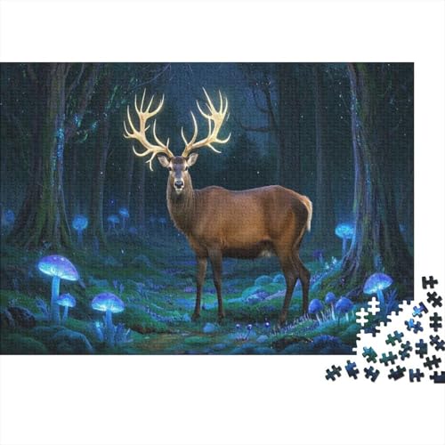 Rothirsch 1000 Stück Puzzle Puzzle Erwachsene Pädagogisches Spiel Herausforderung Home Dekoration Für Erwachsene Und Kinder Ab 14 Jahren 1000pcs (75x50cm) von VGDKAOBM