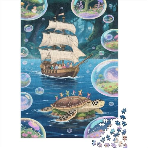 SailBoot 1000 Teile Puzzles Puzzle Erwachsene Schiff Pädagogisches Spiel Herausforderung Home Dekoration Schöne Geschenkidee 1000pcs (75x50cm) von VGDKAOBM