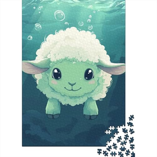 Schaf 1000 Stück Puzzle Puzzle Erwachsene Pädagogisches Spiel Herausforderung Home DekoRatteion Für Erwachsene Und Kinder Ab 14 Jahren 1000pcs (75x50cm) von VGDKAOBM