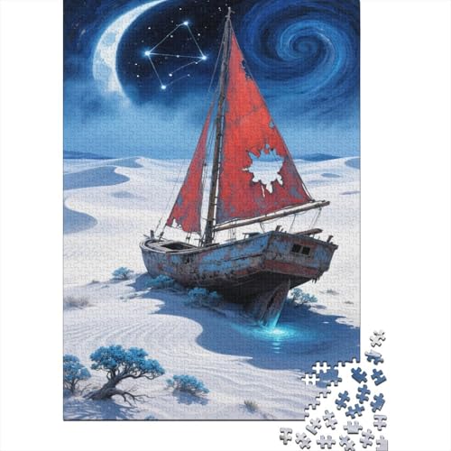 Schiff 1000 Stück Puzzle Puzzles Für Erwachsene Boot Pädagogisches Spiel Herausforderung Heimdekoration Geschenke Geschenke Für Erwachsene 1000pcs (75x50cm) von VGDKAOBM