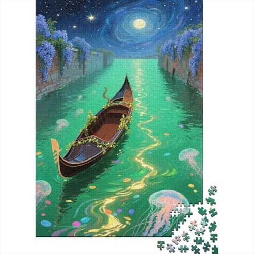 Schiff 1000 Stück Puzzle Puzzles Für Erwachsene Boot Pädagogisches Spiel Herausforderung Heimdekoration Geschenke Geschenke Für Erwachsene 1000pcs (75x50cm) von VGDKAOBM